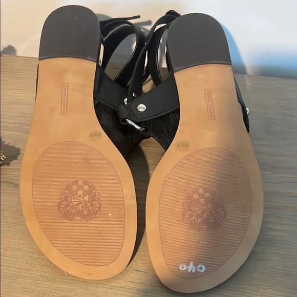 Vince Camuto Black, Brown, and Gold Women's Sandals - Picture 6 of 6